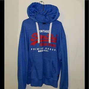 Blue Superdry Hoody Large.